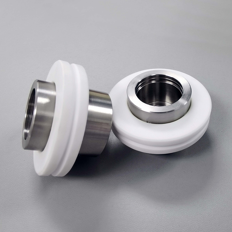 Stainless steel and alumina ceramic assembly