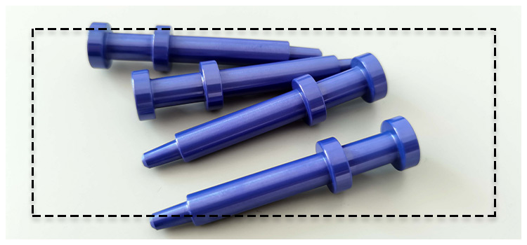 Bearbeitung von Präzisionsstiften aus blauer Zirkoniumdioxidkeramik nach Zeichnung