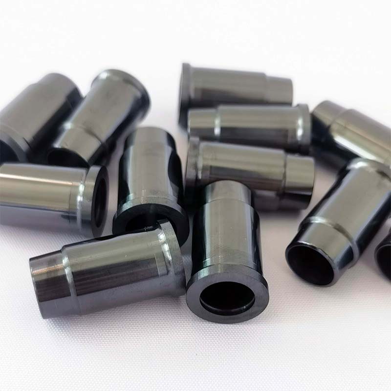 Machined precision black zirconia ceramic tube