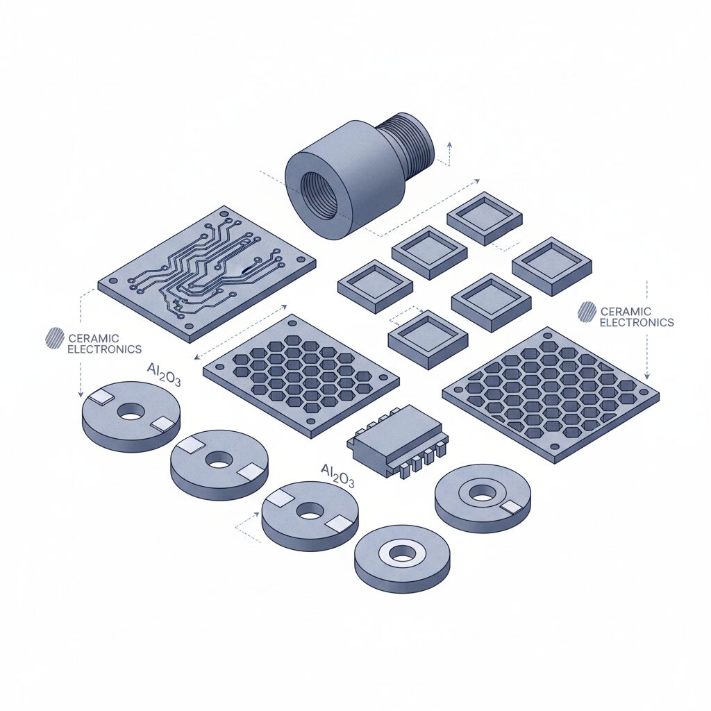 Alumina Ceramic Ceramic Components For Electronics