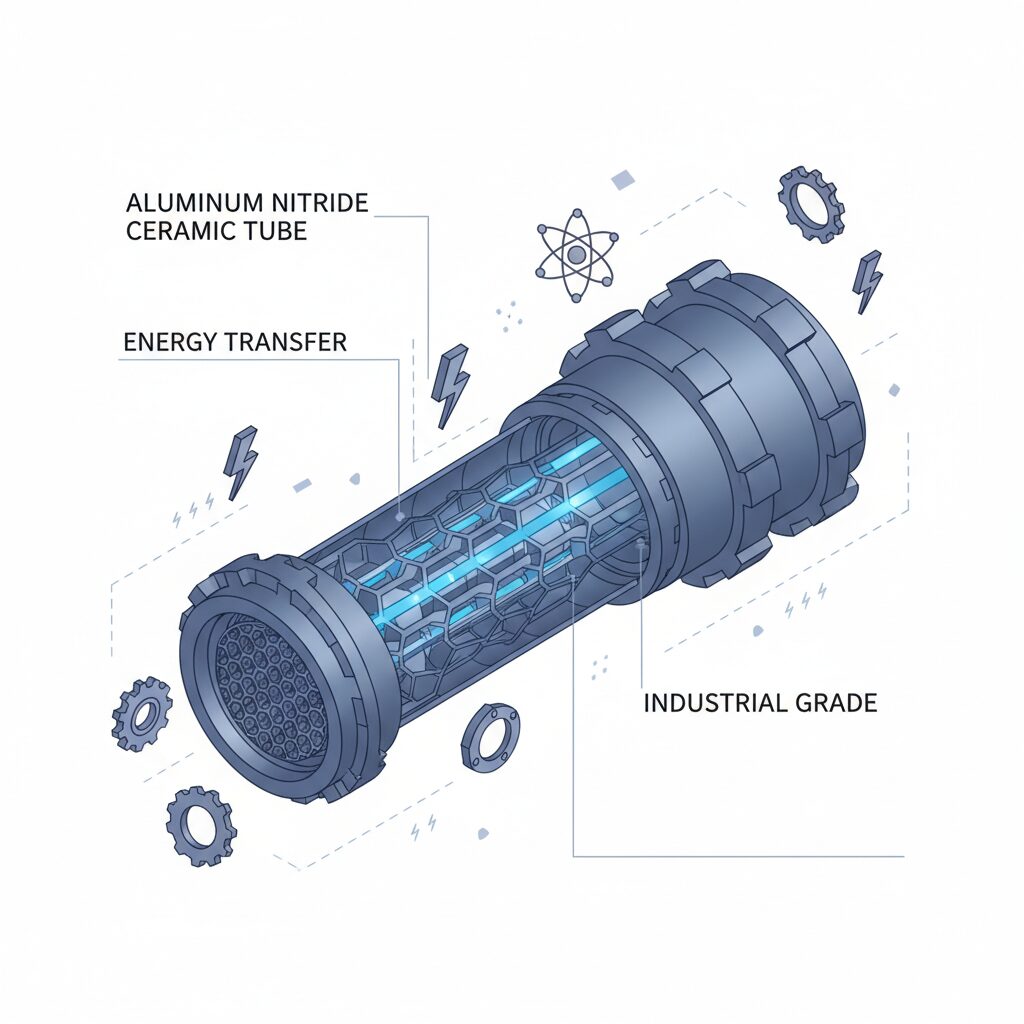 Aluminum Nitride Ceramic Tube For Energy