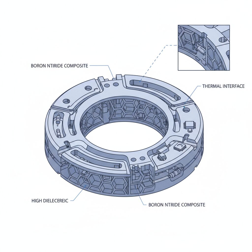 Boron Nitride Ceramic Ring For Electronics