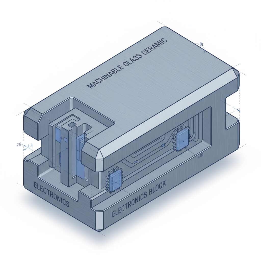 Machinable Glass Ceramic Ceramic Block For Electronics