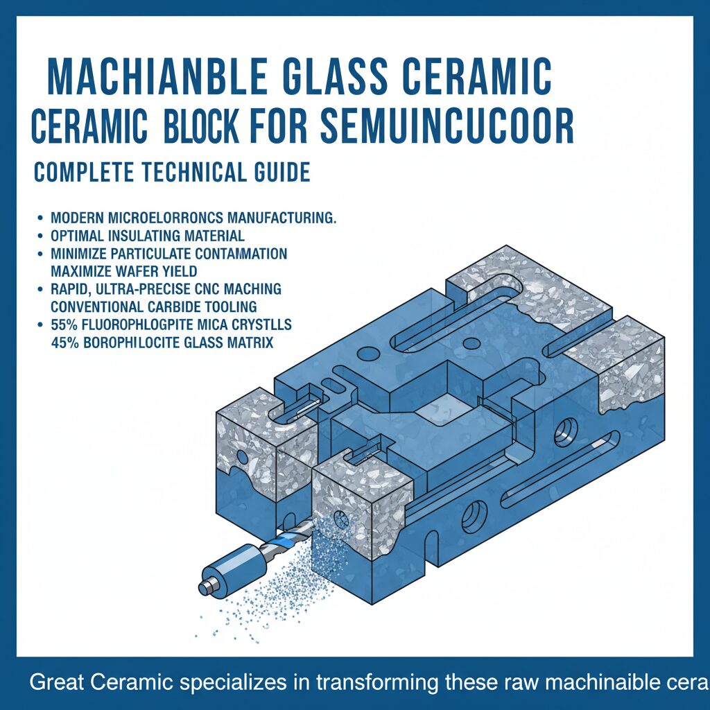 Machinable Glass Ceramic Ceramic Block For Semiconductor