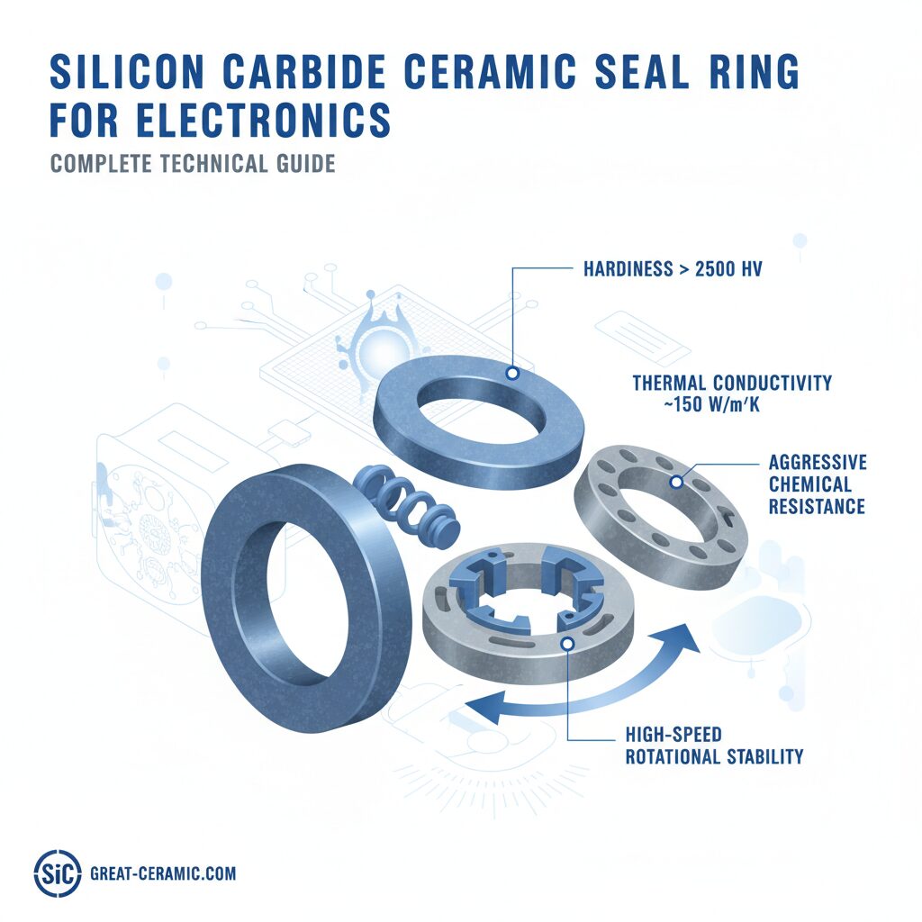 Silicon Carbide Ceramic Seal Ring For Electronics