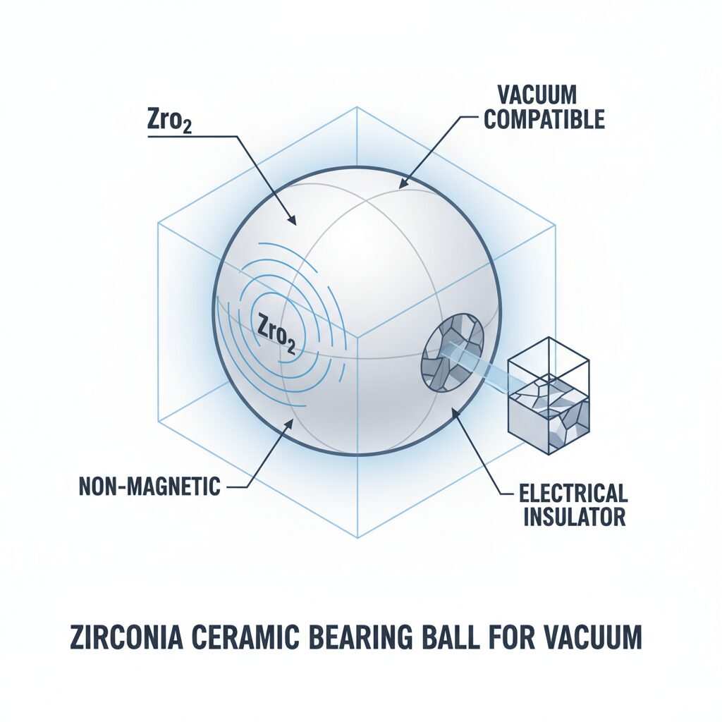 Zirconia Ceramic Bearing Ball For Vacuum