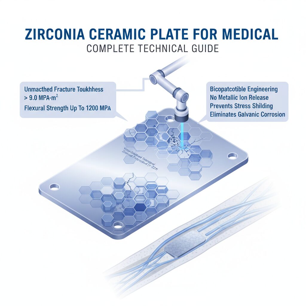 Piatto ceramico di zirconio per il medico