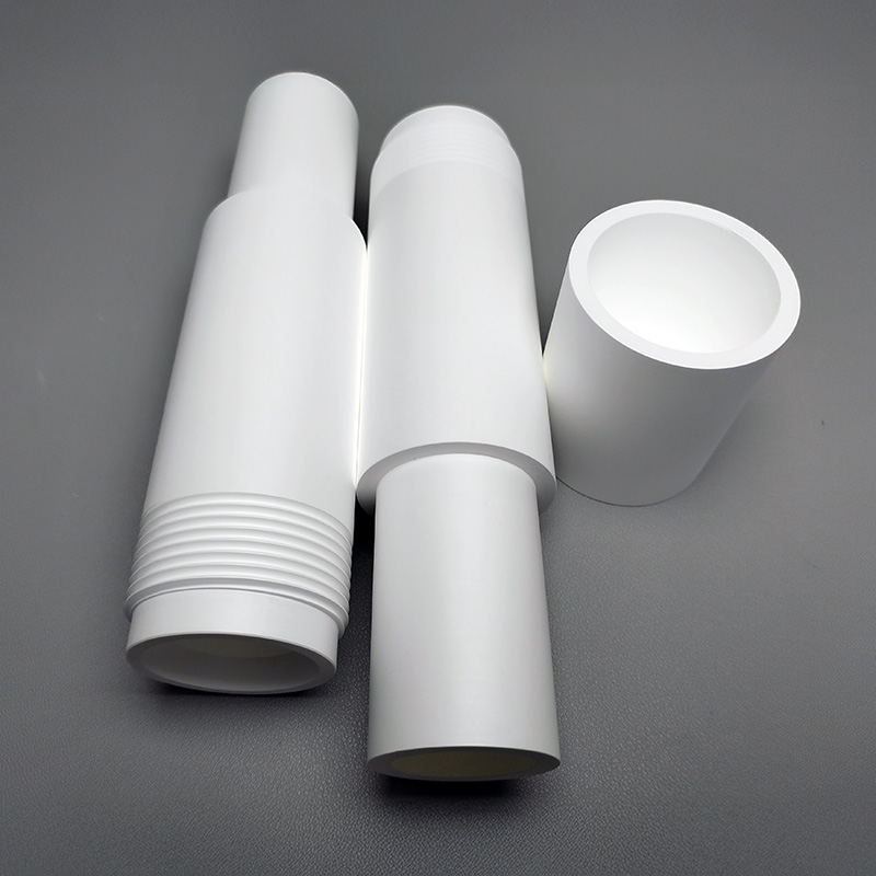 Boron nitride ceramic threaded tubes - hot-pressed boron nitride ceramic tubes - boron nitride ceramic structural components - boron nitride ceramic parts - boron nitride ceramic machinable - custom-made from drawings2
