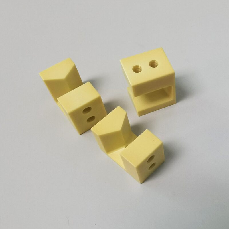 Yellow zirconia ceramic irregular blocks - zirconia ceramic irregular parts - zirconia ceramic components - zirconia ceramic machinable parts - custom-made from drawings2
