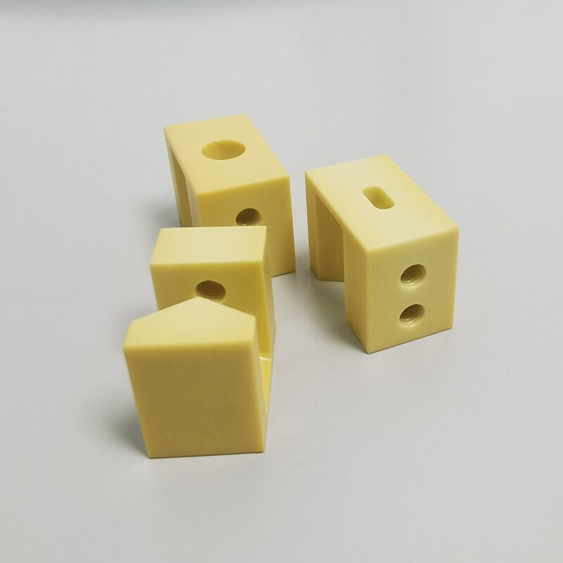 Yellow zirconia ceramic irregular blocks - zirconia ceramic irregular parts - zirconia ceramic components - zirconia ceramic machinable parts - custom-made from drawings3