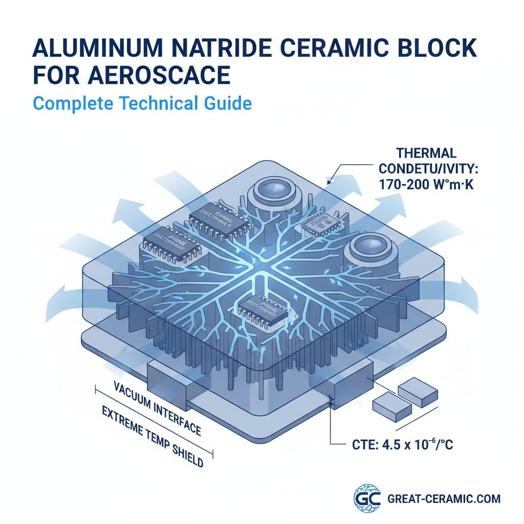 Aluminum Nitride Ceramic Ceramic Block For Aerospace