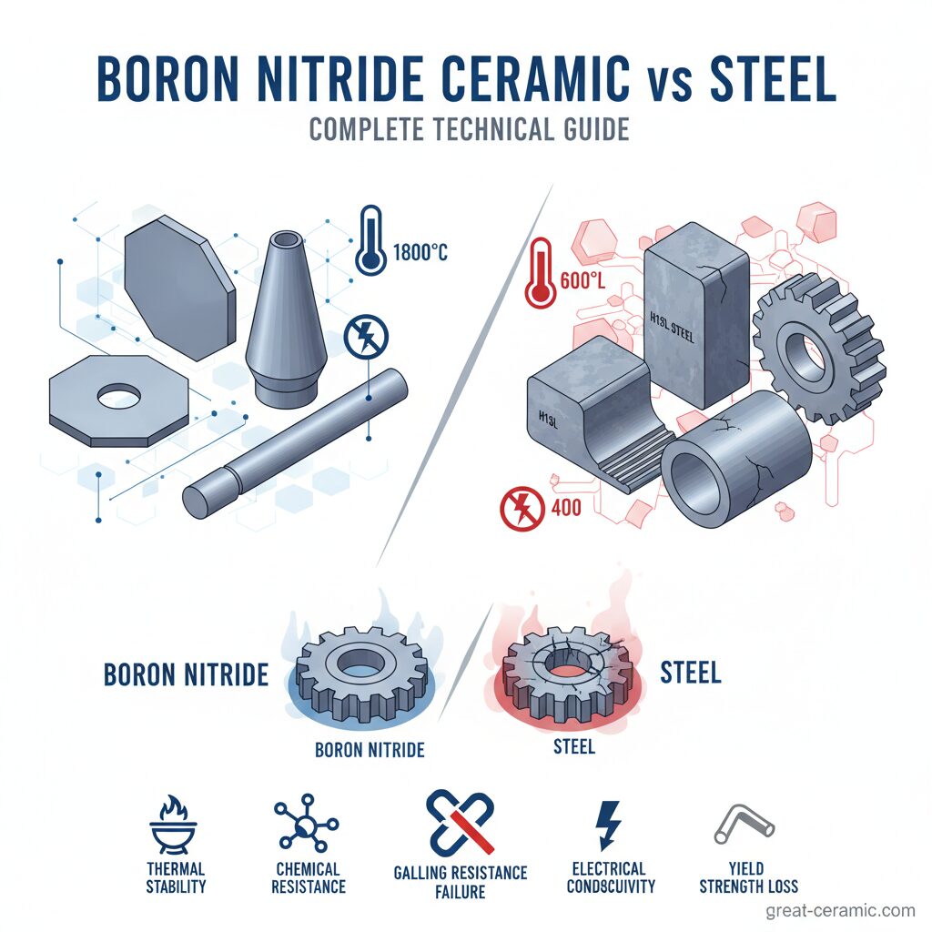 Boron Nitride Ceramic Vs Steel